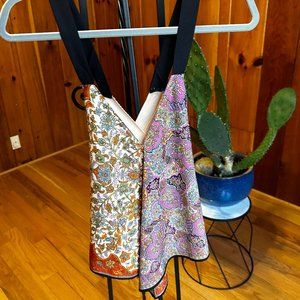 Boho Paisley Top Cross Back